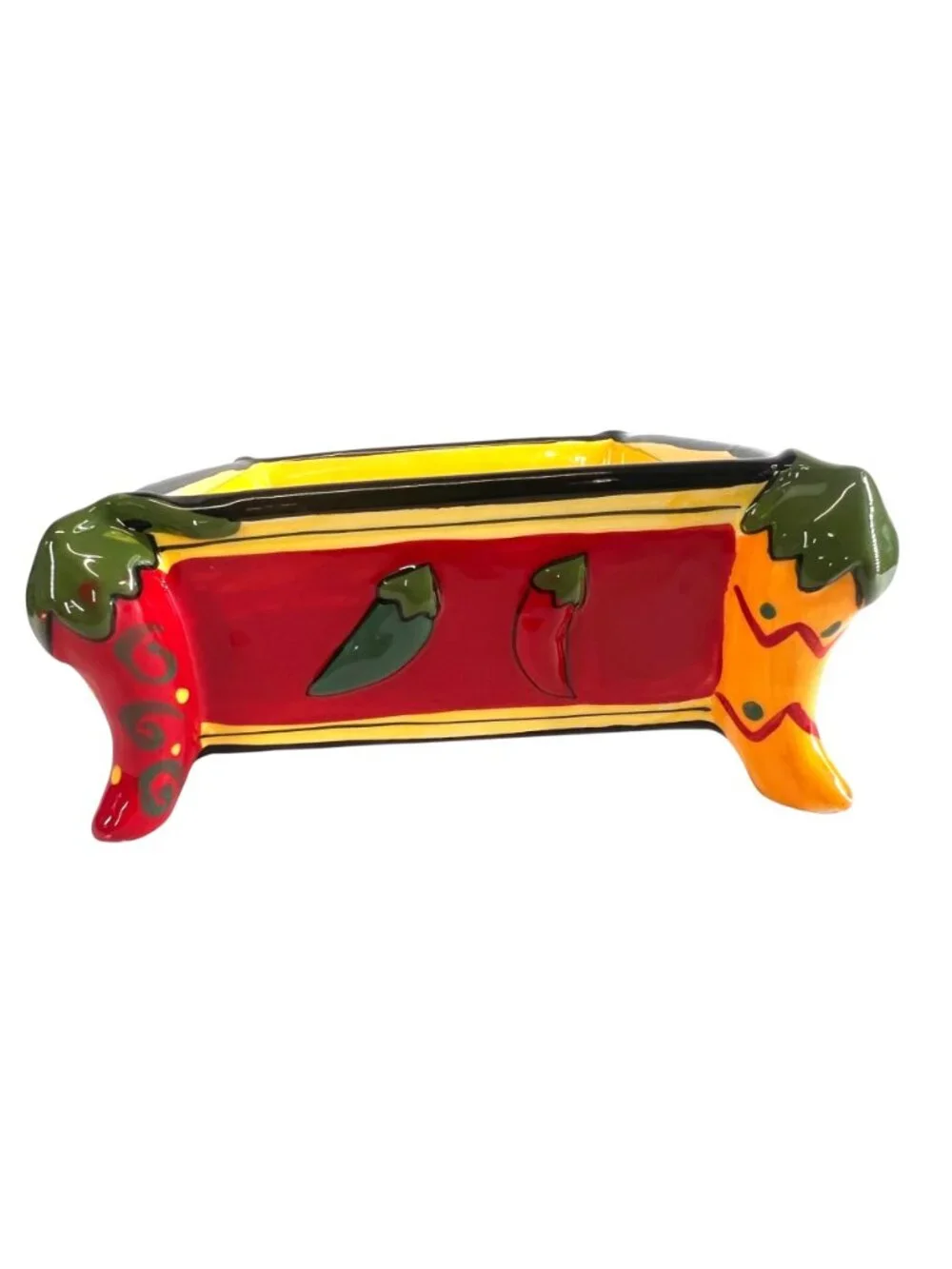 Vintage AVON Chili Pepper Square Bowl, Taco Tuesday, Cinco De Mayo